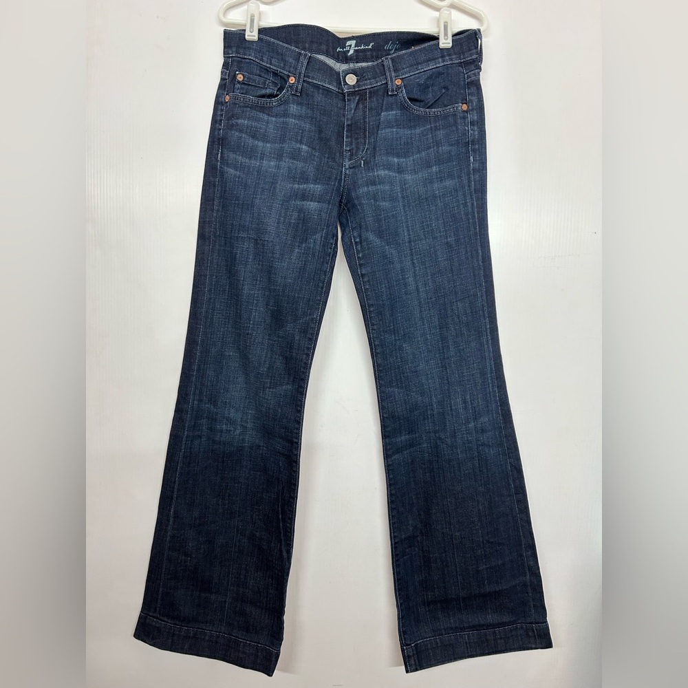 7 For All Mankind Dojo Dark Blue Jeans 32/31 (tag 29)